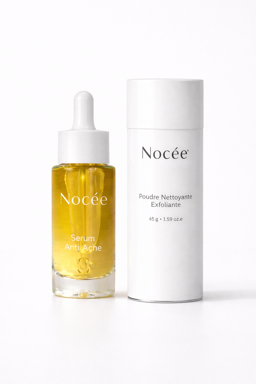 Routine Essentielle · Sérum Hydratant + Poudre Nettoyante