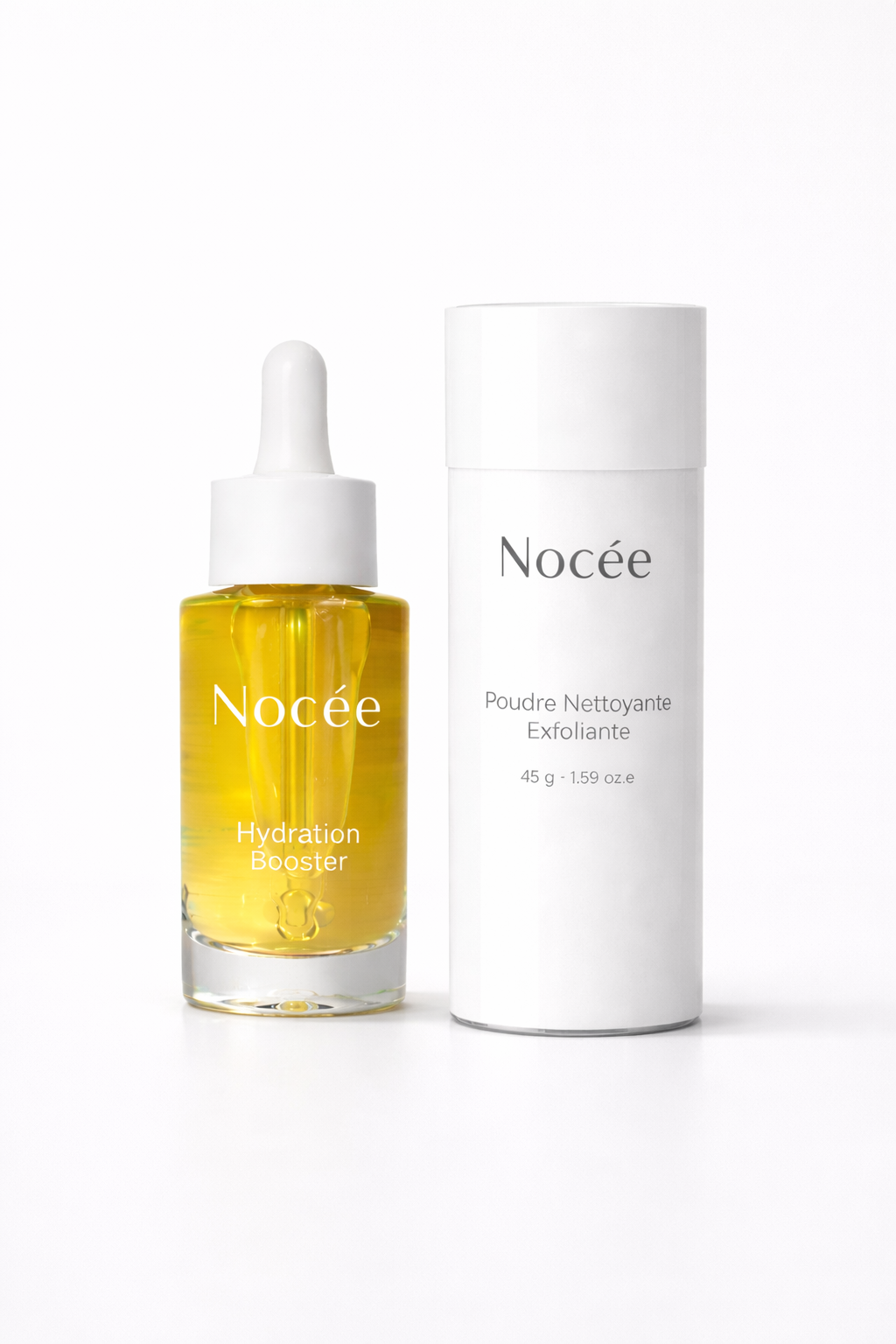 Routine Essentielle · Sérum Hydratant + Poudre Nettoyante