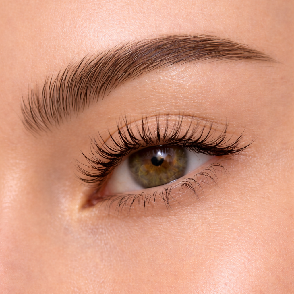 Soin regard nuit cils sourcils
